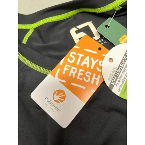 ELEMENT OUTDOOR MENS SIZE M KORE SERIES LONG SLEEVE WICKING BLACK GREEN SHIRT - Picture 7 of 11